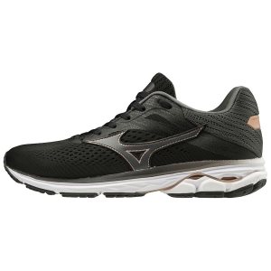 Mizuno Wave Rider 23 Womens Running Shoes Canada - Black